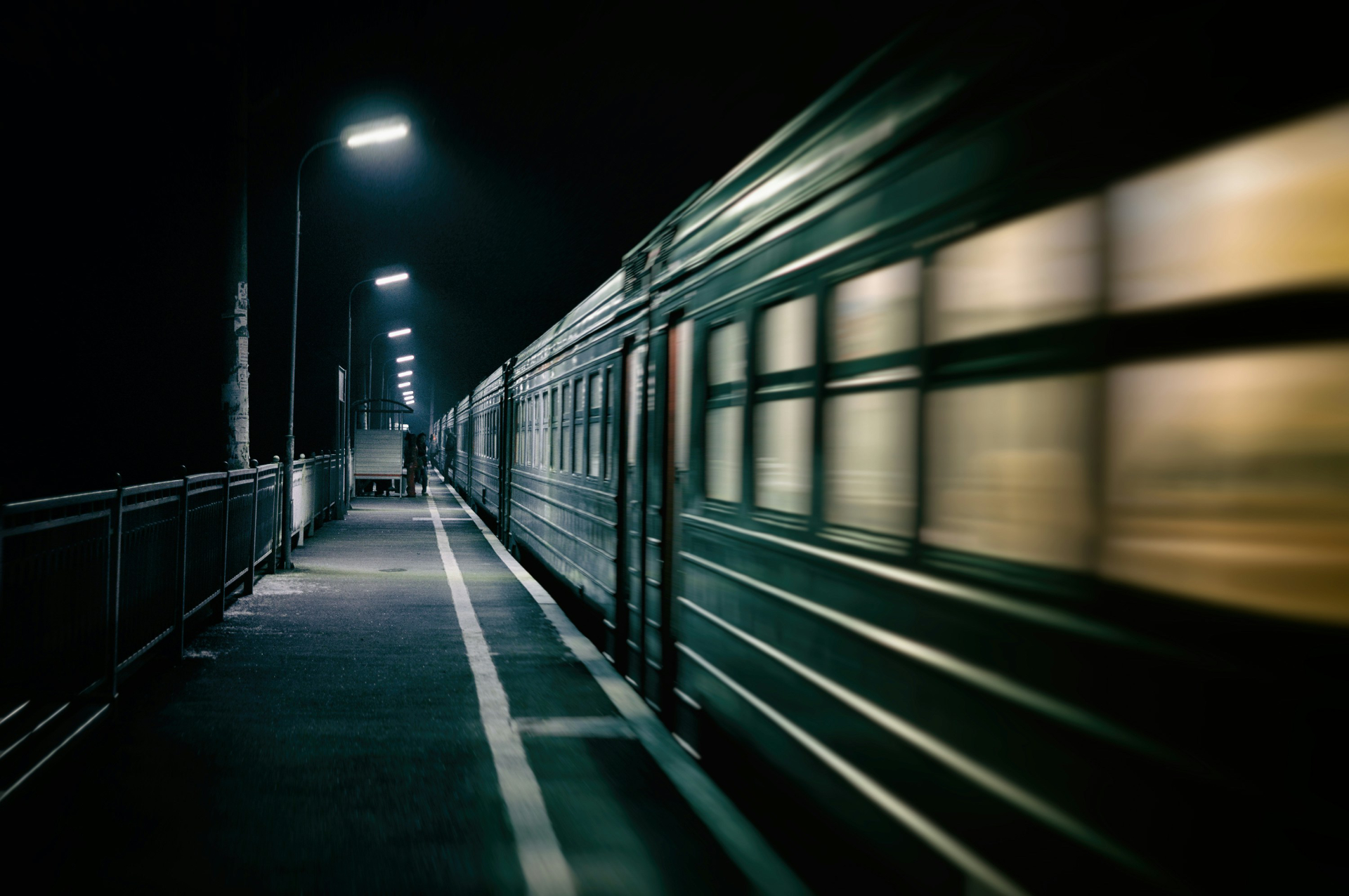 Train Station at night